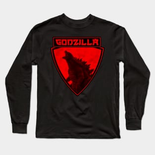 Screwed up godzilla Long Sleeve T-Shirt